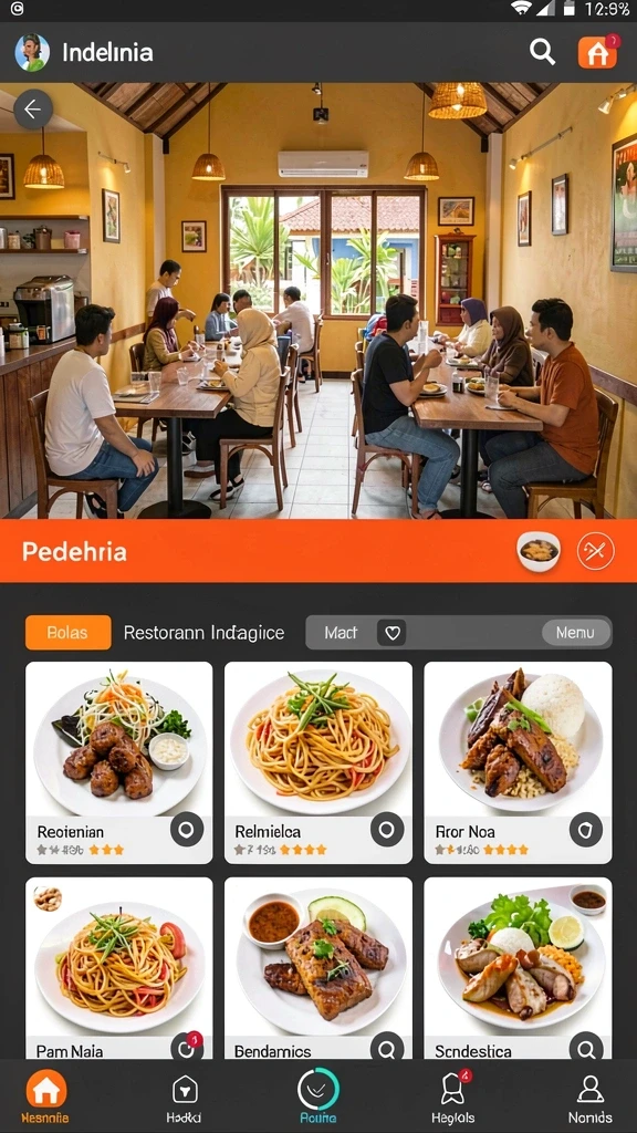 Tampilan antarmuka yang user-friendly dan menarik.