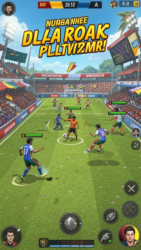 Screenshot memperlihatkan gameplay saat bertanding dengan pemain lain.