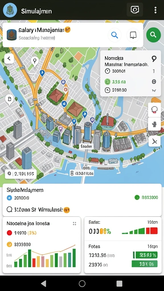 Pemandangan dunia ninja yang indah dan detail.