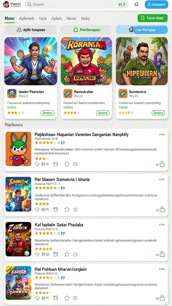 Fitur sosial yang menambah keseruan bermain.