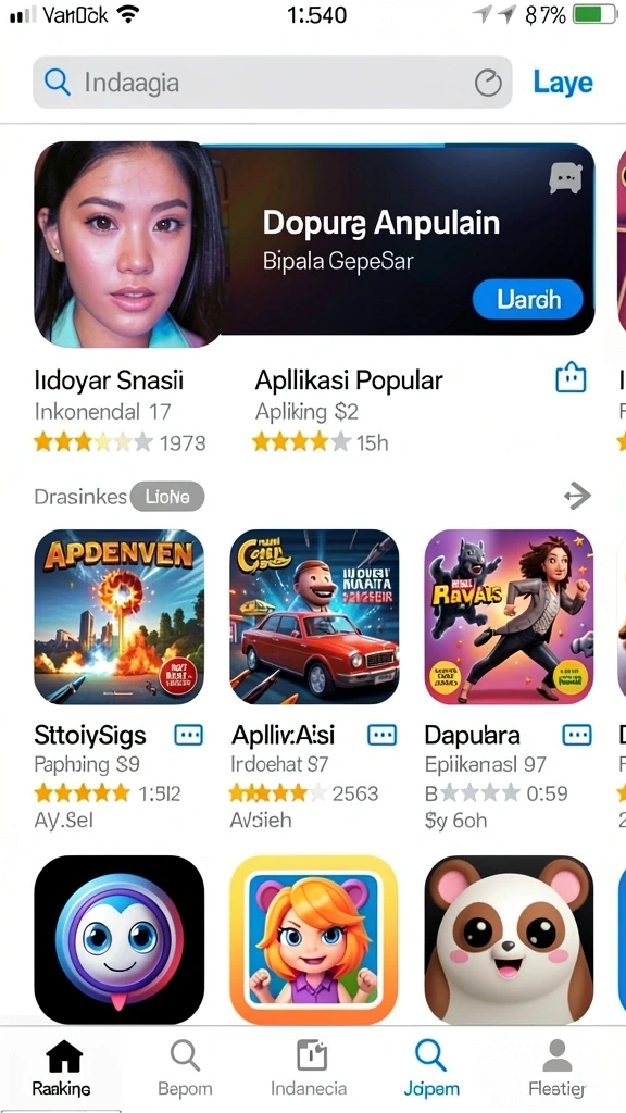 Grafis yang memukau saat bermain game.