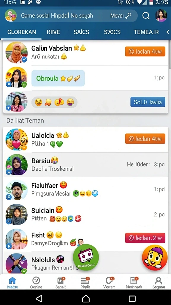 Fitur mode permainan yang beragam dan mengasyikkan.