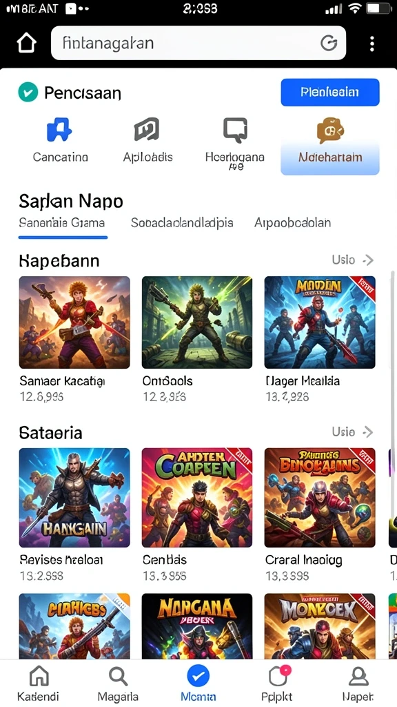 Tampilan awal aplikasi yang menarik dan intuitif.