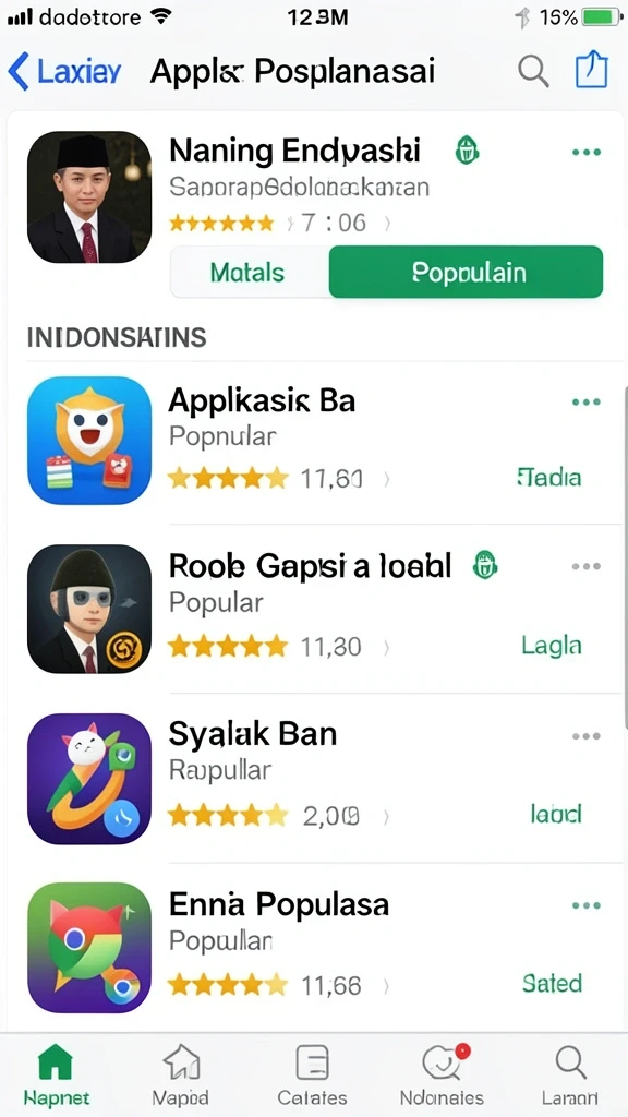 Lingkungan yang menakjubkan dan penuh warna.