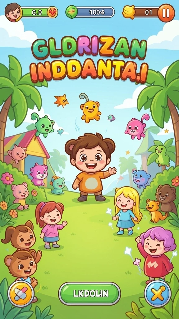 Tangkapan layar level baru yang penuh tantangan.