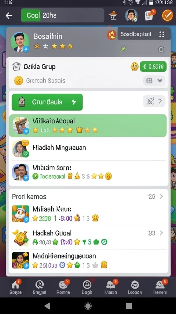 Tampilan awal yang menarik dan informatif.