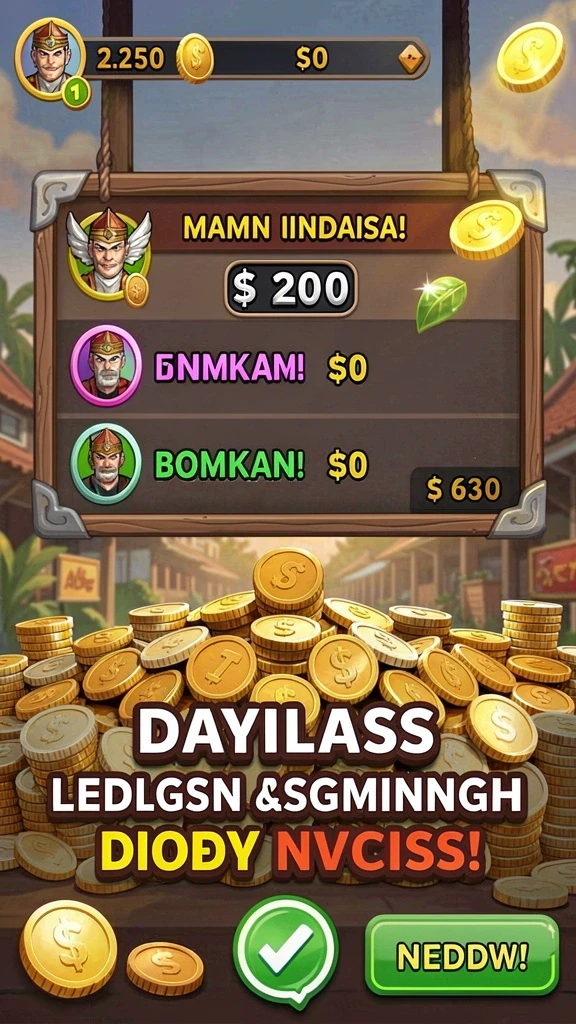Tampilan utama game dengan karakter yang menarik.