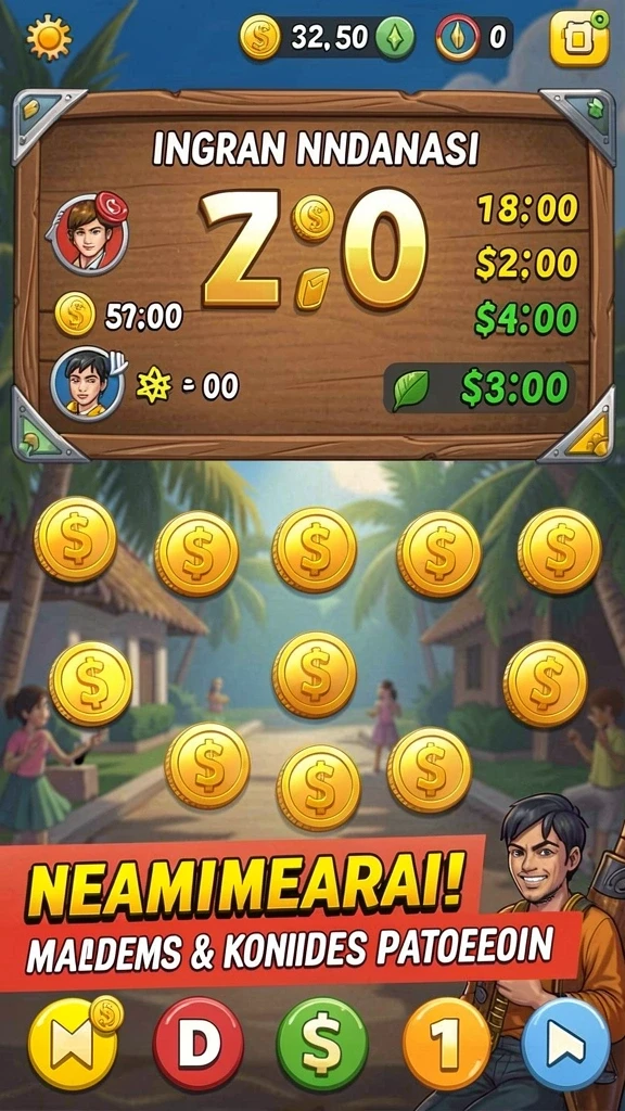 Screenshot menggambarkan mode multiplayer yang menantang serta interaksi dengan pemain lain.