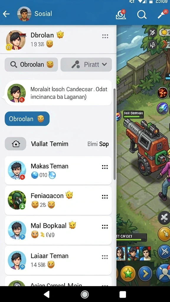 Kolaborasi dengan teman dalam misi bersama.